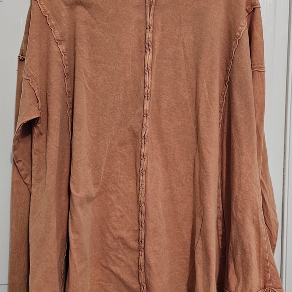 Ces Femme Organic Cotton Burnt Orange Top. NWT - Picture 9 of 13